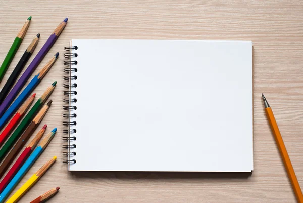 Drawing tools on a desk — Stock Photo, Image