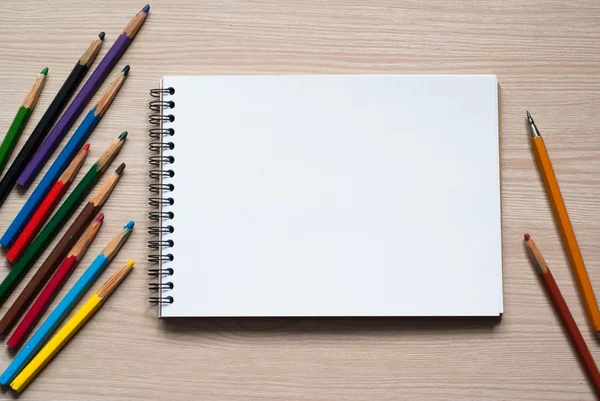 Drawing tools on a desk — Stock Photo, Image