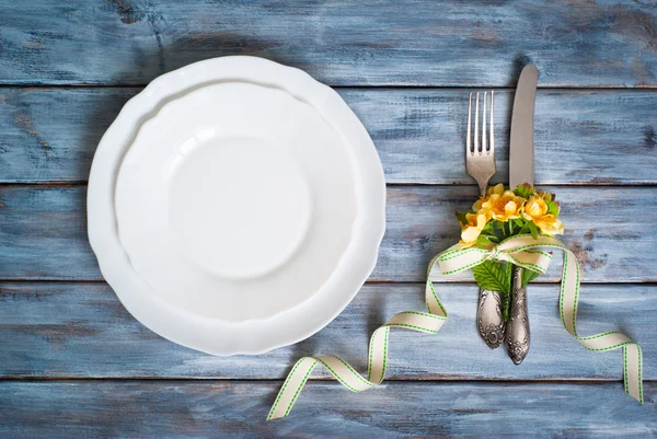 Spring Table setting — Stock Photo, Image