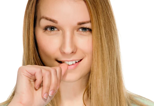 Nagelzeichen klicken — Stockfoto