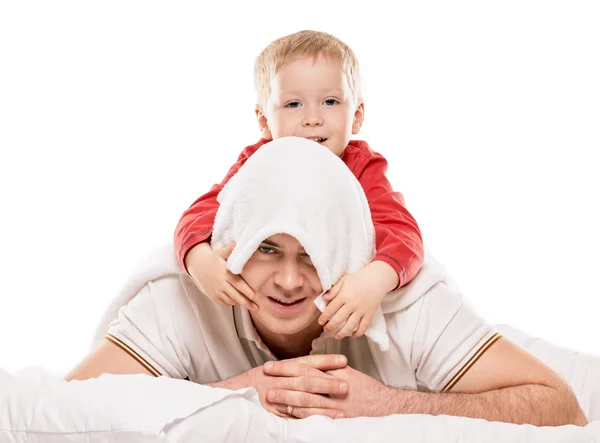Father and Son Playing — Stock Photo, Image