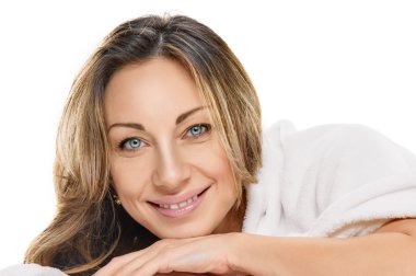 güzel neşeli kadın