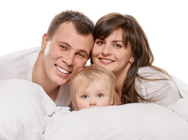 Famiglia della felicità, padre madre figlio — Foto Stock