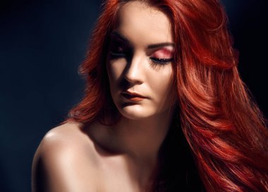 Güzel romantik bir portre.