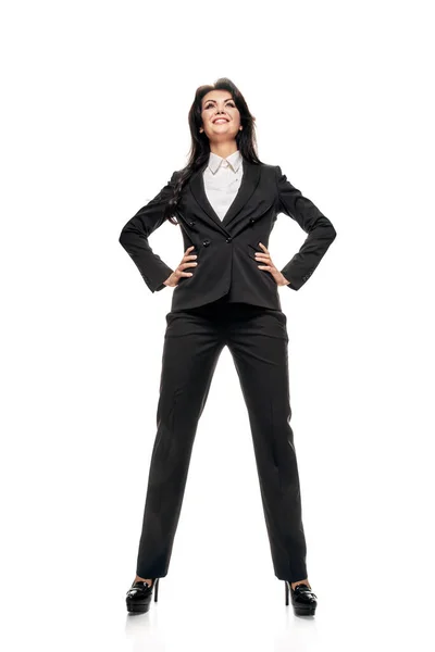 Uśmiechnięta bizneswoman w formalnym ubraniu — Zdjęcie stockowe