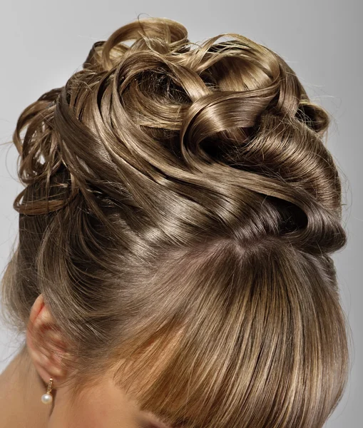 Beautiful wedding hairstyle Stock Picture