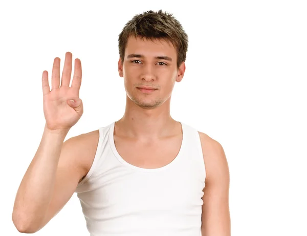 Sign salute — Stock Photo, Image