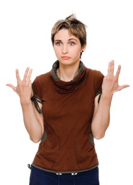 Duygusal açıklayan kız