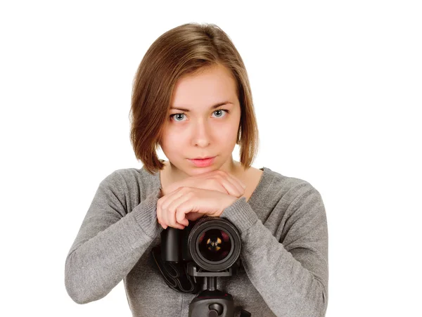 Fotógrafo de beleza — Fotografia de Stock