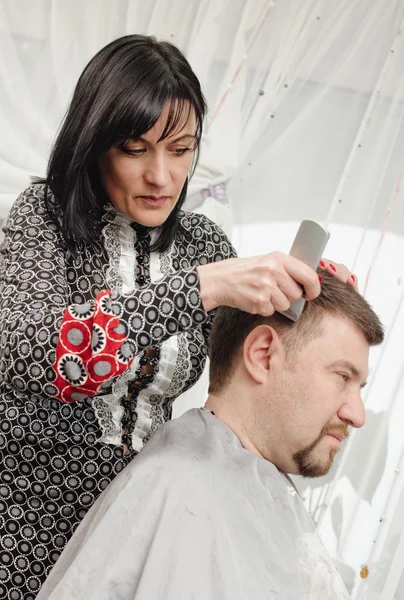 Situation im Friseursalon — Stockfoto