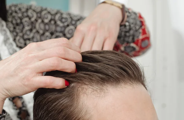 Situation im Friseursalon — Stockfoto