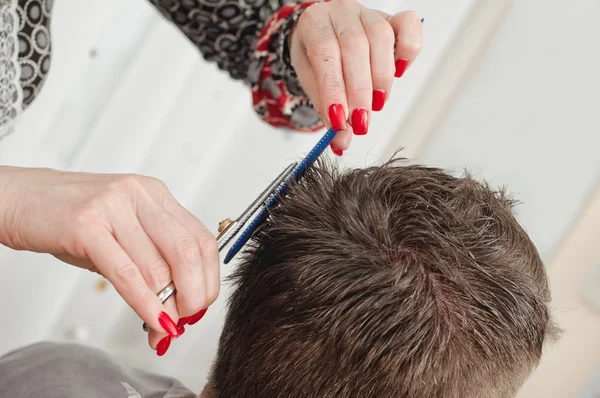 Situation im Friseursalon — Stockfoto