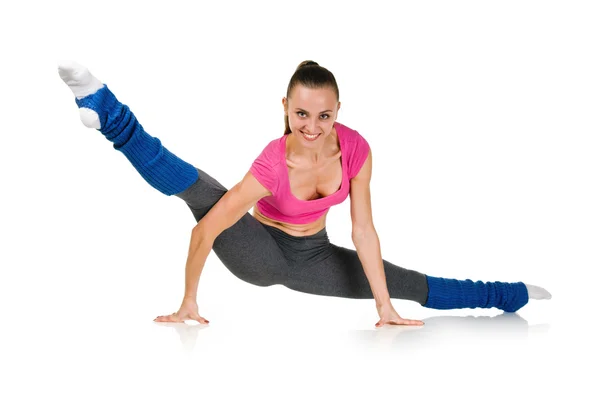 Fit healthy woman stretching Stock Photo