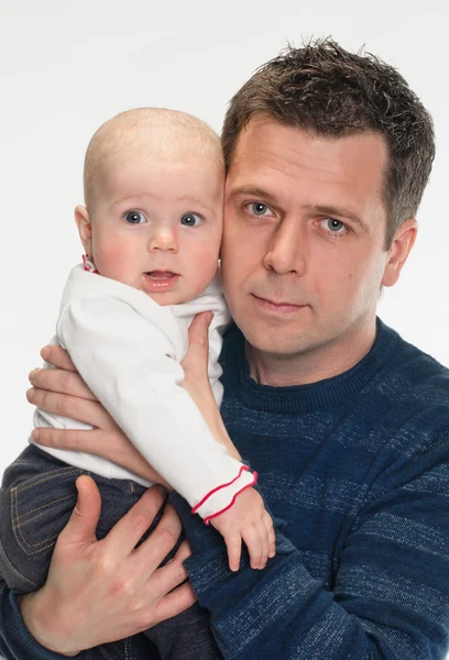 Gevoel blij met baby — Stockfoto