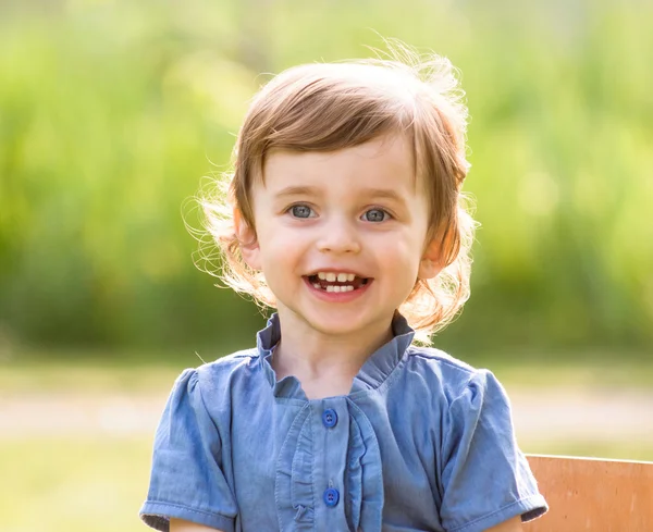 Happy Beautiful Little Girl — Stock Photo, Image