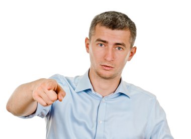 Sana onun parmak işaret adam