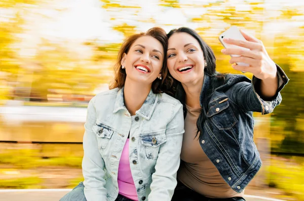 Vrouwen selfie — Stockfoto