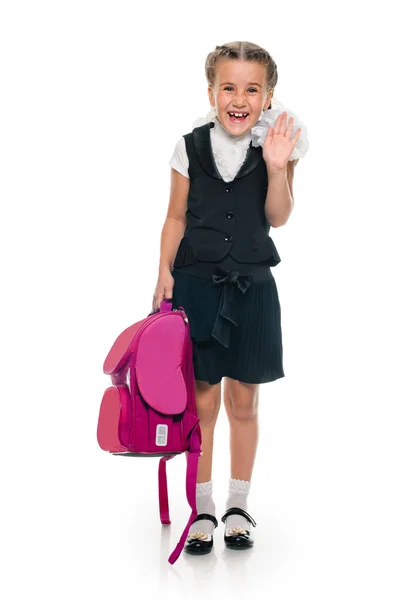 Retrato de uma colegial feliz — Fotografia de Stock