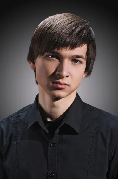 Portrait of one handsome young man — Stock Photo, Image