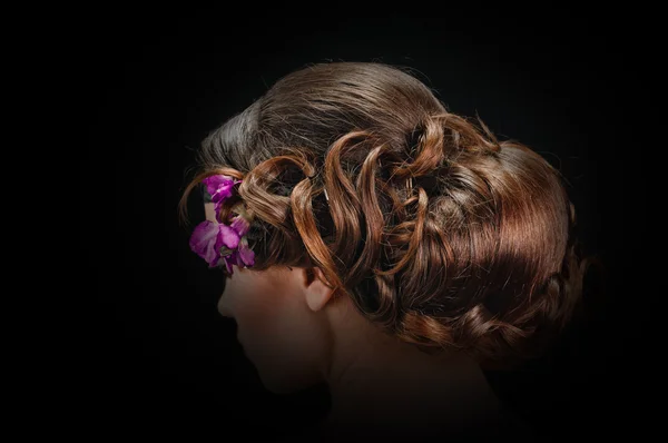 Beautiful hairstyle woman — Stock Photo, Image