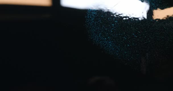 Quemadura Tira Película Vieja Con Burbujas Combustión Bubble Plastic Primer — Vídeo de stock