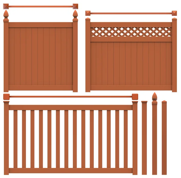 Виниловый забор — стоковое фото