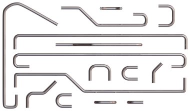 Küpeşte boru bükülmüş