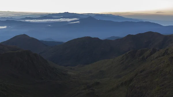 Pohled z vrcholu hory Chirripo — Stock fotografie