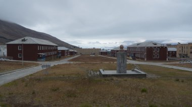 Pyramiden yerleşim. Svalbard