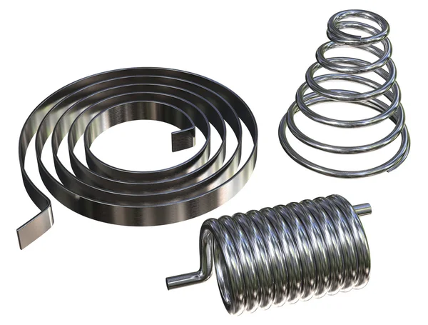 Several metal springs — Stock Photo, Image