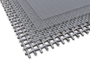 Metal ağ beyazda izole edildi