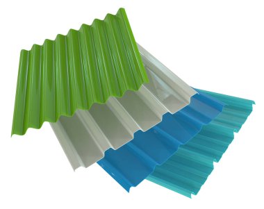 Plastiğin profil sayfaları beyaza izole edildi