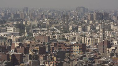 Mısır 'da Kahire silueti. Afrika