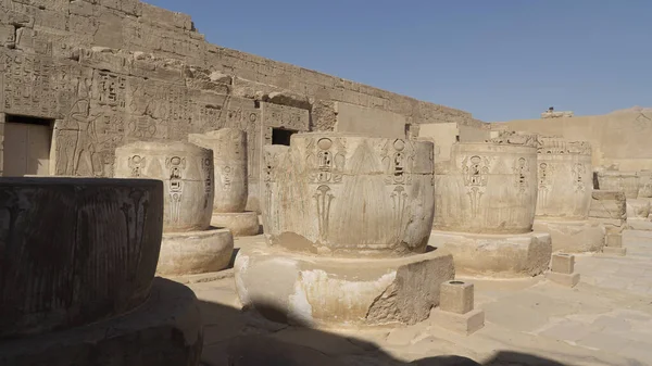 Medinet Habu Νεκροταφείο Ναό Στην Αίγυπτο Λούξορ Αφρική — Φωτογραφία Αρχείου
