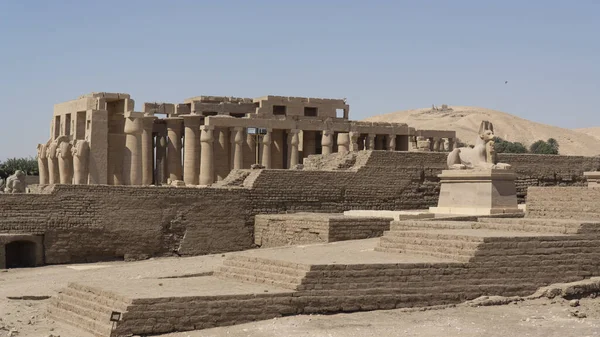 Chrám Ramesseum Luxoru Egypt Afrika — Stock fotografie