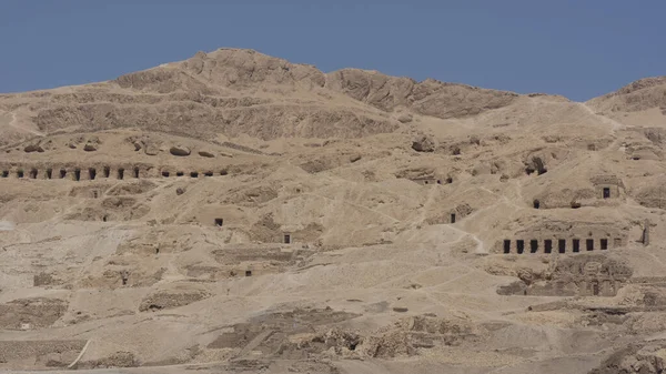 Гробницы Левом Берегу Реки Нил Близ Луксора Египет Африка — стоковое фото