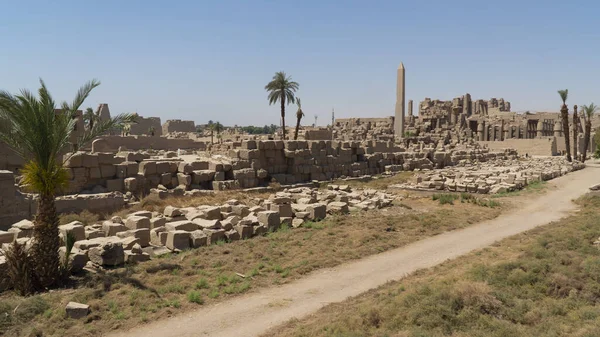 Recinto Amón Complejo Del Templo Karnak Egipto África — Foto de Stock