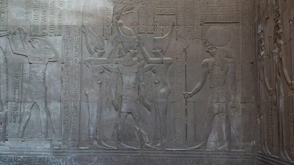 Pedra Com Hieróglifos Egipto África — Fotografia de Stock