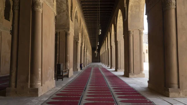 Galerie Mešitě Ahmad Ibn Tulun Káhiře Egypt — Stock fotografie