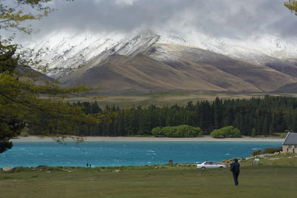 Lago Tekapo na Nova Zelândia — Fotografia de Stock