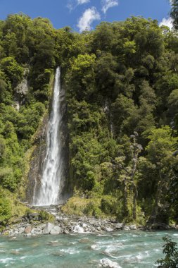 Yeni Zelanda 'da şelale
