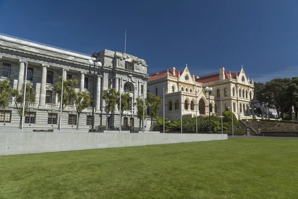 New Zealand Parliament and Library buildings — Stock Photo, Image