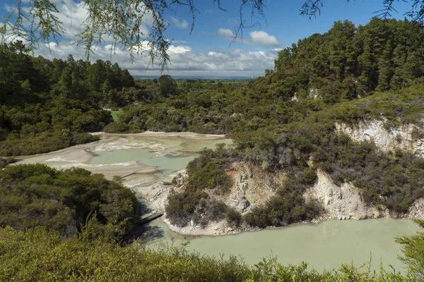 Piscina volcánica. Nueva Zelanda — Foto de Stock