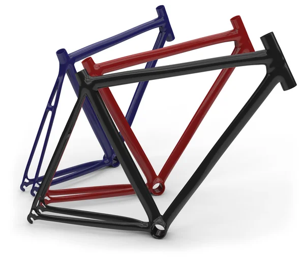 Carbon fiber bike frames — Stock Photo, Image