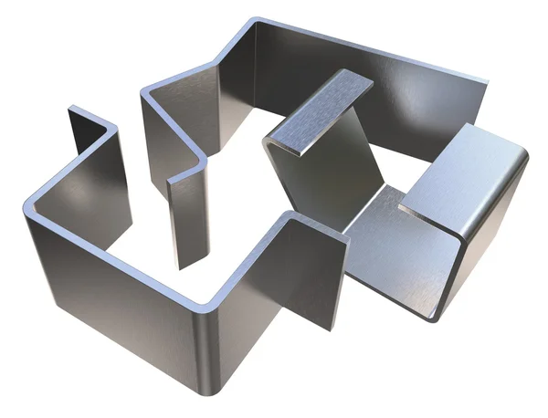 Bükülmüş metal parçalar