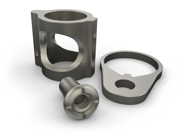 Titanium parts — Stock Photo, Image