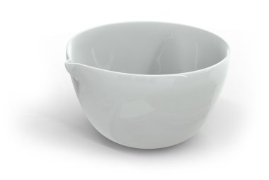 Ceramic cup isolated on white clipart
