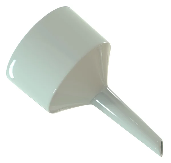 Ceramic funnel labware — Stock Photo, Image