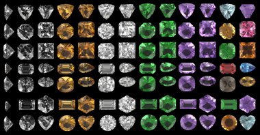 Various gem stones