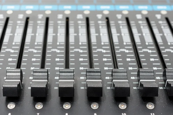 Mixing console. Sound mixer.